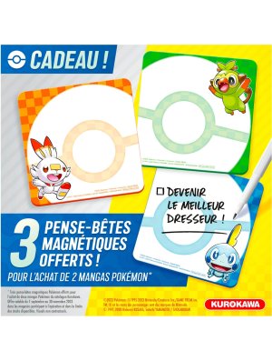 PENSE-BÊTES MAGNETIQUES POKEMON (OFFERT SOUS CONDITION)