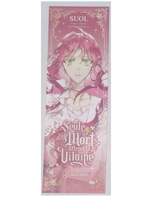 MARQUE-PAGE - SEULE LA MORT ATTEND LA VILAINE - PENELOPE ECKHART N°2 (OFFERT SOUS CONDITION)