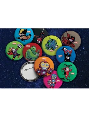 Lot de 10 badges Little Marvel