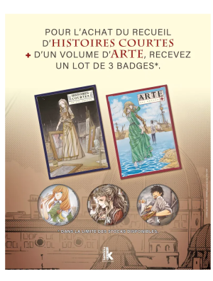 LOT DE 3 BADGES ARTE