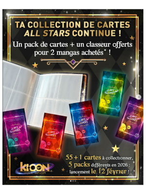 CARTES A COLLECTIONNER ALL STARS KI-OON 2026 PACK N°1 + CLASSEUR
