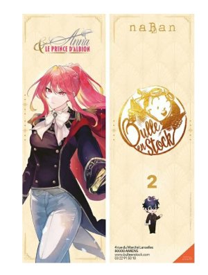 MARQUE PAGE N&deg;2 ANNA ET LE PRINCE D'ALBION