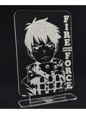 PLAQUE ACRYLIQUE GRAVEE - FIRE FORCE (30 ANS KANA)
