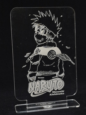 PLAQUE ACRYLIQUE GRAVEE - NARUTO (30 ANS KANA)