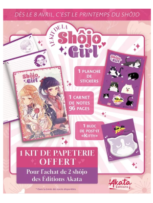 KIT DE PAPETERIE AKATA - SHOJO GIRL