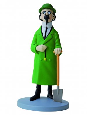 TINTIN - TOURNESOL A LA BECHE - FIGURINE RESINE