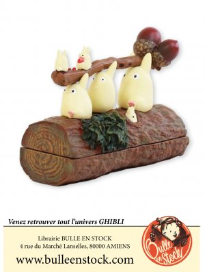 GHIBLI - BOITE DE RANGEMENT TOTORO BLANC SUR RONDIN