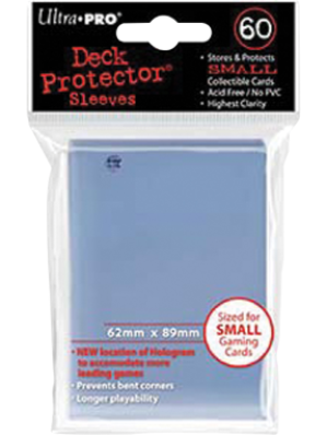 PC SLEEVES - YGO SOLID DECK PROTECTOR TRANSPARENT (X60)