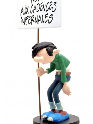 GASTON LAGAFFE PANCARTE NON AUX CADENCES INFERNALES