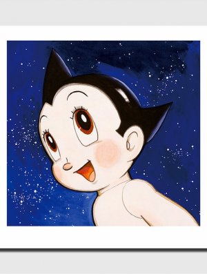 AFFICHE D'ART TEZUKA ASTRO BOY BLEU