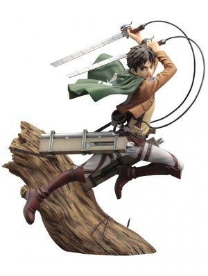 ATTAQUE DES TITANS STATUETTE PVC ARTFX J 1/8 EREN YEAGER RENEWAL PACKAGE VER. 26 CM