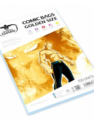 COMICS BAGS GOLDEN SIZE 197X268MM PREMIUM PROTECTION (X100)