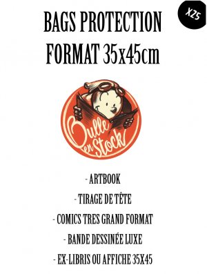 POCHETTES FORMAT 35X45CM (BAGS X25) AVEC RABAT REFERMABLES