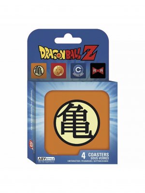 DRAGON BALL - SET 4 DESSOUS DE VERRE "SYMBOLES"