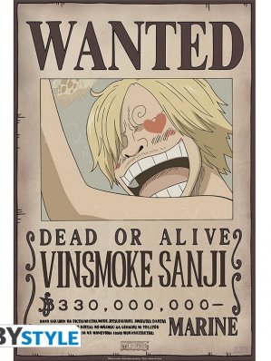 ONE PIECE - POSTER "WANTED SANJI NEW 2"