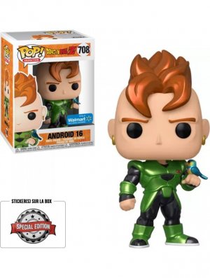 Funko Pop! Animation: Dragon Ball Z S7 - Android 16 (Metallic)