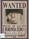 Visuel ONE PIECE POSTER - WANTED ZORRO - 52X38