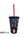 DEMON SLAYER - GOBELET AVEC PAILLE - 470 ML - PILIERS