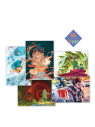 LOT DE 5 EX-LIBRIS MANGAS POUR LES 20 ANS D'ANKAMA