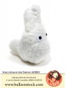 Visuel GHIBLI - PELUCHE FLUFFY TOTORO BLANC (12CM)